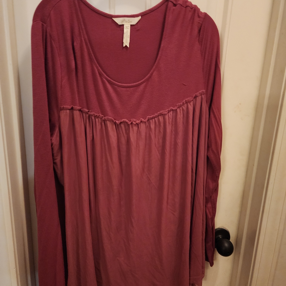 Matilda Jane Burgundy Long Sleeve Blouse